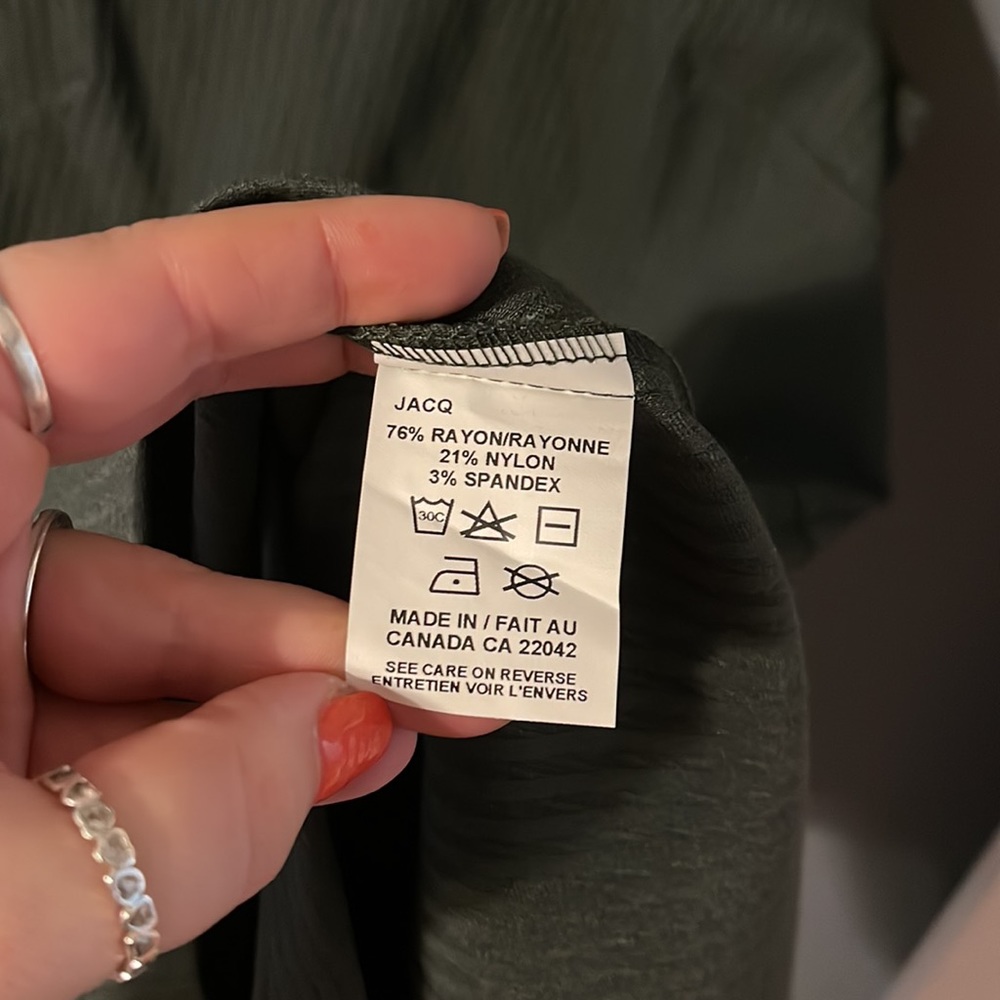 ▪️ STITCH FIX MARGARET M ▪️ Fitted Olive Green Dress - Picture 6 of 16